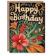 image 1 of Floral Tropical Flower Bouquet Woman Her Birthday Card