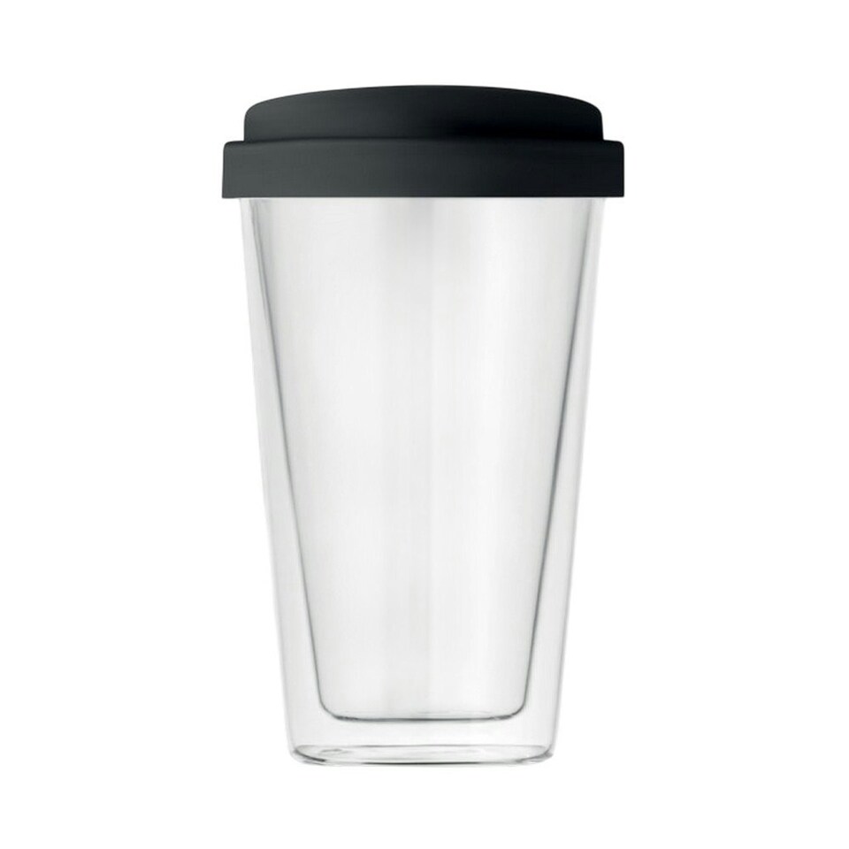 image 1 of MidOcean Bielo Borosilicate Glass 350ml Tumbler - Black - One Size Black