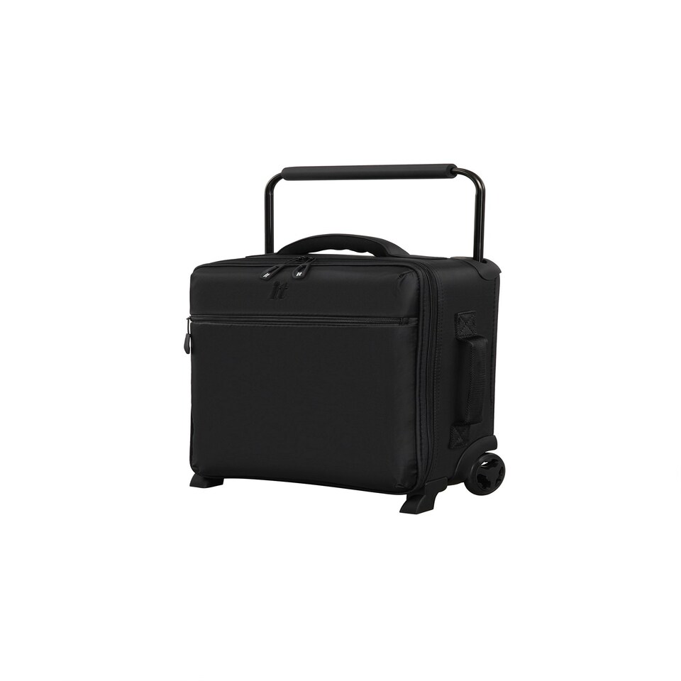 image 1 of IT Luggage Atmospheric Black 2pc Suitcase Set Black