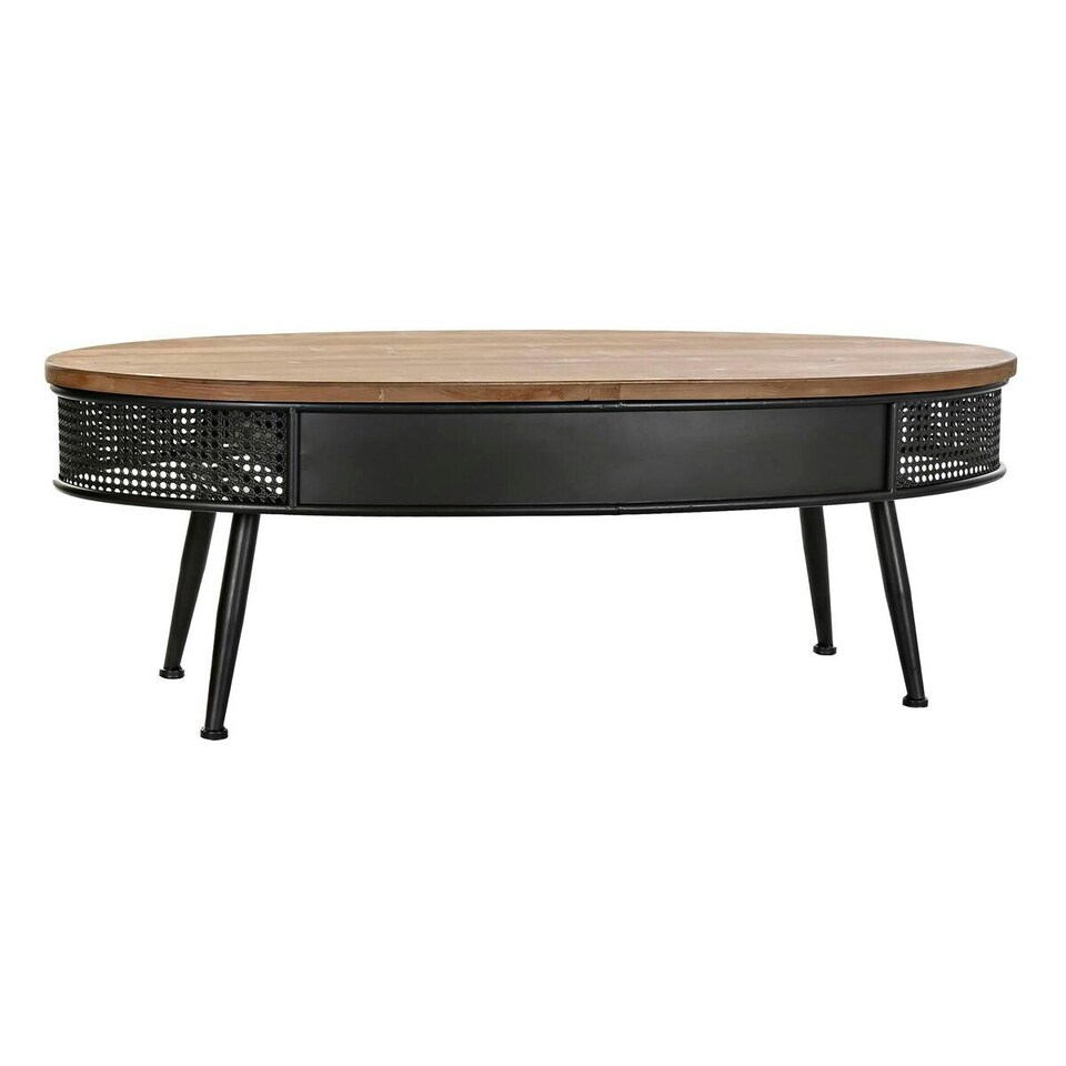 image 1 of Centre Table DKD Home Decor Brown Black Metal Fir 120 x 58 x 42 cm N/A