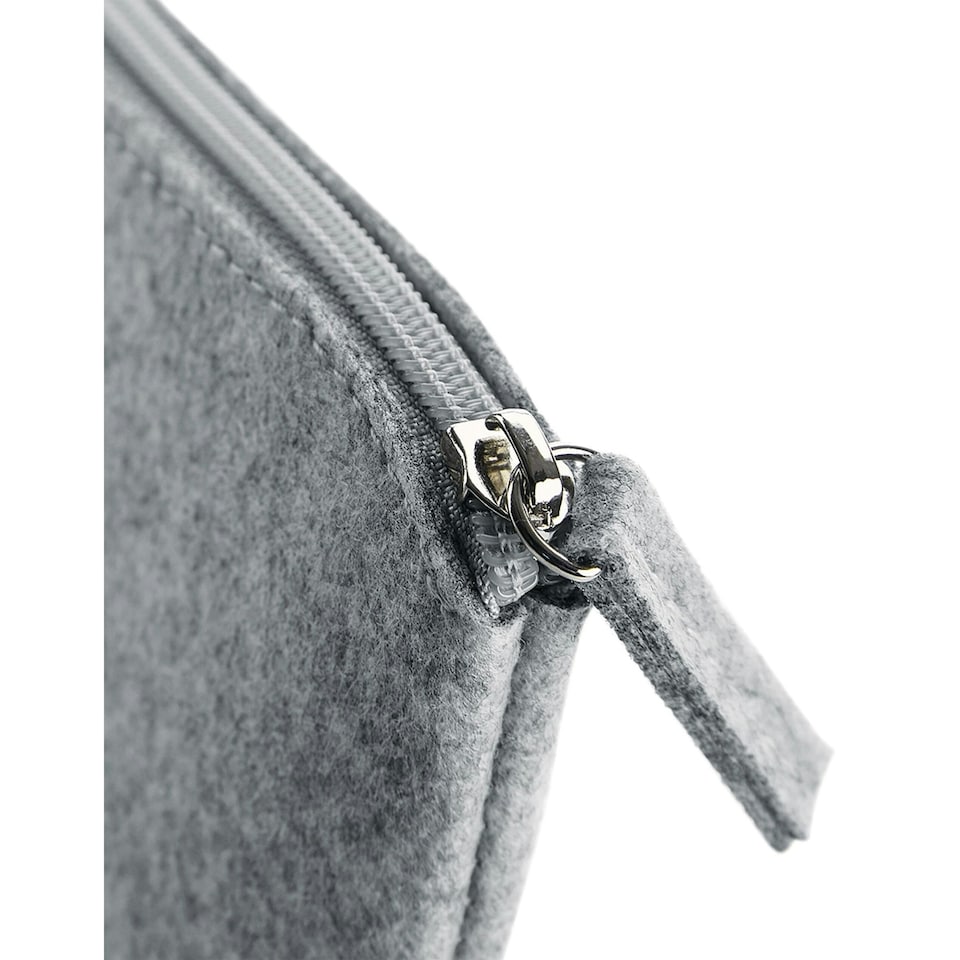 image 1 of Bagbase Felt Accessory Bag - Grey Melange - One Size Grey