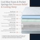 image 6 of Visco Therapy Cool Blue Memory Pocket Sprung 2000 Mattress 24cm - Medium Comfort, Edge Support, UK Made | White | White | Single | 1