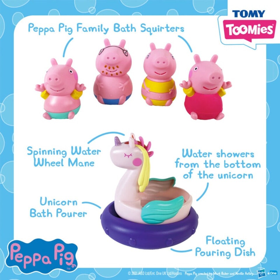 image 1 of Tomy Toomies Peppa Pig Bath Set