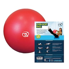 Fitness Mad 9 Inch Exer-Soft Ball, Red, Latex-Free DINP PVC | Red | Red | One Size