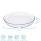 image 6 of Argon Tableware Optical Round Glass Oven Dish - 32cm x 32cm | Clear | Clear | 32cm x 32cm