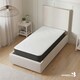 image 4 of Hybrid Mattress - Soft Feel, Memory Foam & Spring Support | Grey | Small Double