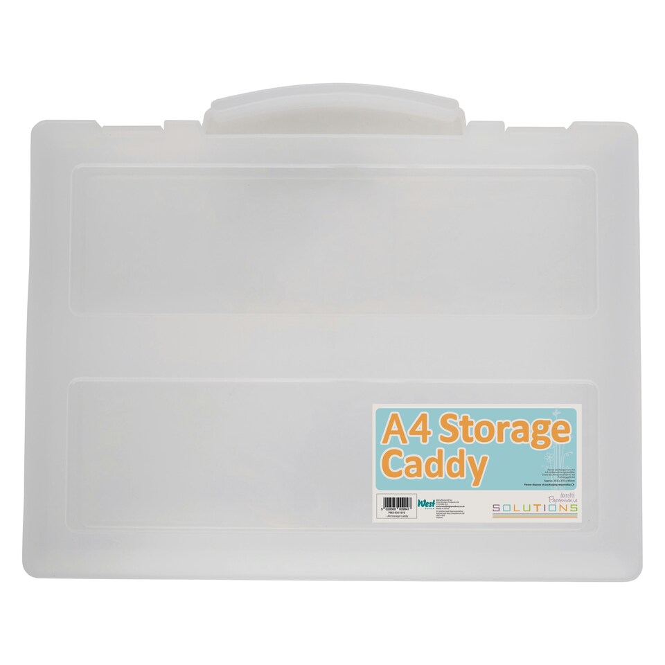 image 1 of Papermania A4 Storage Caddy, Clear, 35.5cm