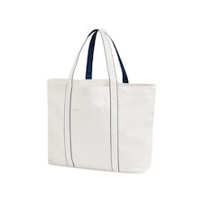 Westford Mill 20L Tote Bag - White/French Navy - One Size