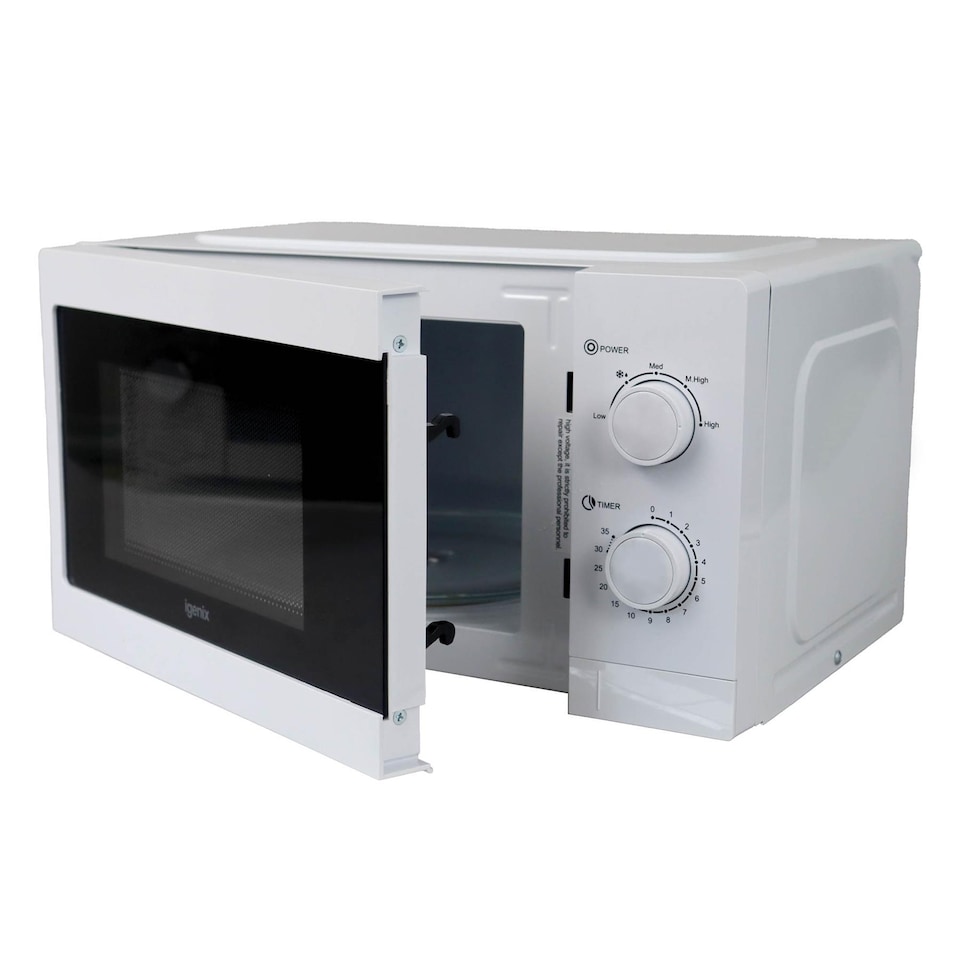 image 1 of Manual Microwave, 20 Litre, 5 Power Settings, 700W, White IGMS09434W