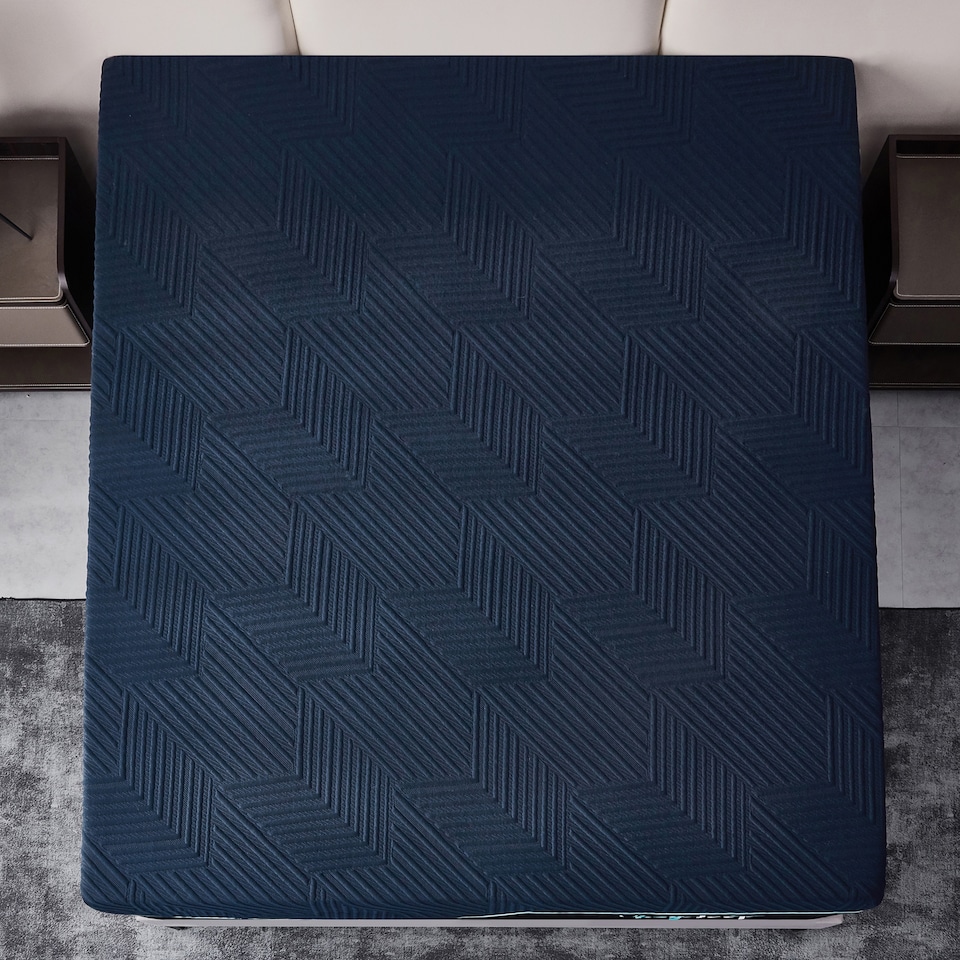 image 1 of Ezysleep 30Cm Premium Memory Foam Support Mattress - Cool Sensation Cover 5 Year Warranty | Blue | Blue