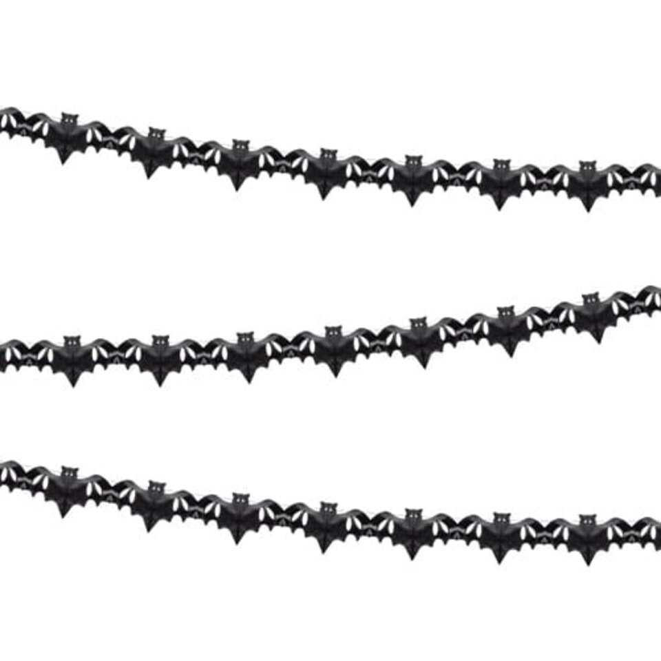 Halloween Bats Paper Garland Hanging Decoration 4m