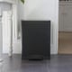 image 6 of Harbour Housewares Stainless Steel Double Kitchen Pedal Bin - 30L (2 x 15L) - Matt Black | Black | Matt Black
