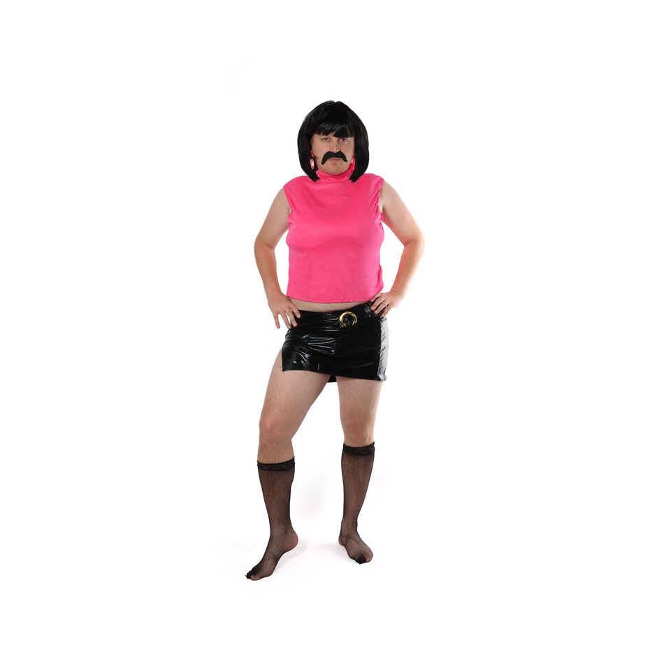 image 1 of Rock Queen Housewife Costume - 4 Pcs | Multi | 2XL