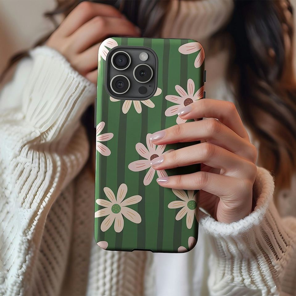 image 1 of Vintage Daisy Phone Case | Multi | Galaxy S23
Tough | Galaxy S23
Tough