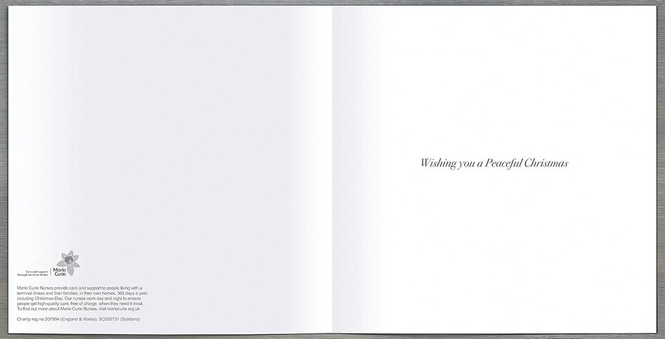 image 1 of Pack of 8 Festive Joy Green Marie Curie Charity Christmas Cards