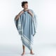 image 5 of Decathlon Poncho beach towel 190 x 190 cm grey blue