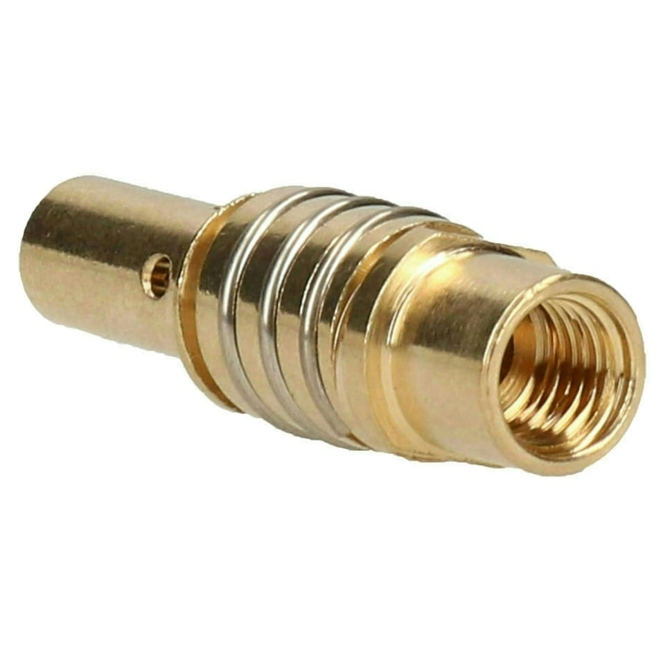 image 1 of Mig Welding Torch Tip Adapter Left Hand Thread & Spring Shroud Support MB15