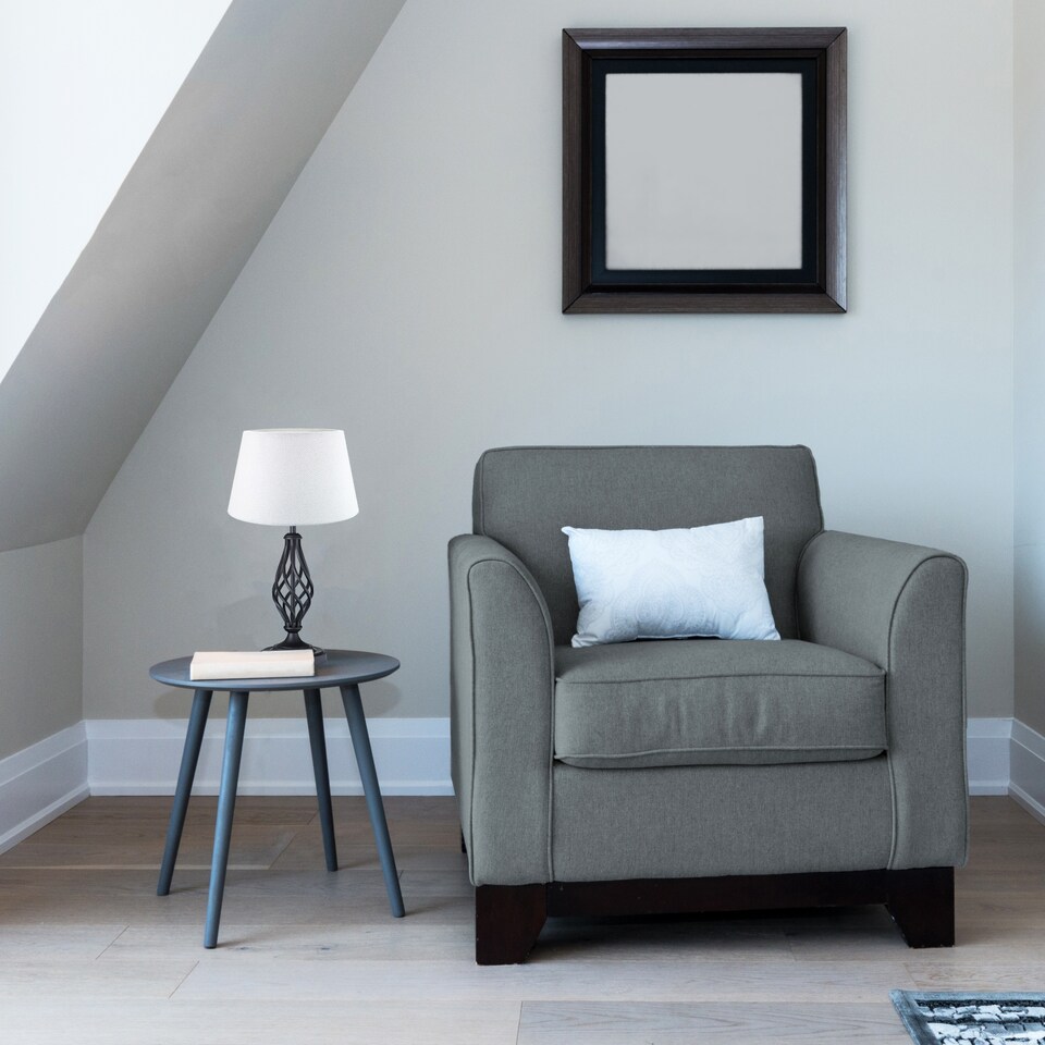 image 1 of Traditional Black Table Lamp Base with Twist Metal Stem Design and Inline Switch | Black