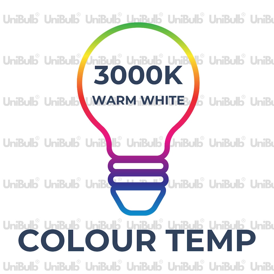 image 1 of UniBulb LED GU10 345lm 3.6W 3000K (Warm White) Spotlight Downlight Light Bulb - Pack of 10 | White | Warm White | 10