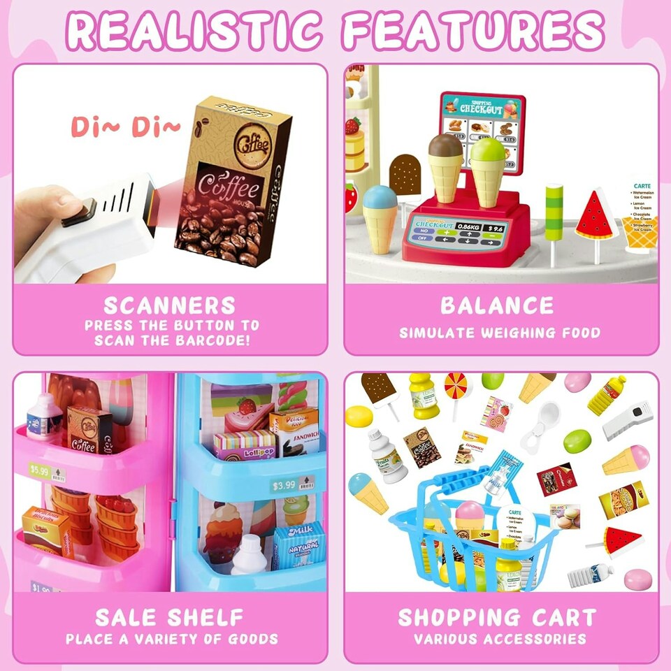 image 1 of Grocery Shops Shopping House Market Playset