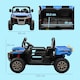 image 7 of HOMCOM 12V 2 Seater Kids Electric Ride-On Car w/ Electric Bucket - Blue