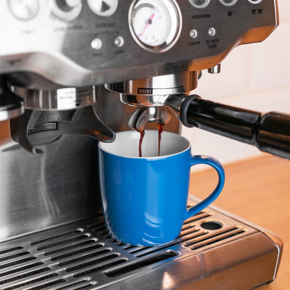 image 1 of Argon Tableware Coloured Coffee Mugs - 350ml - Blue - Pack of 6 | Blue | Blue | 6