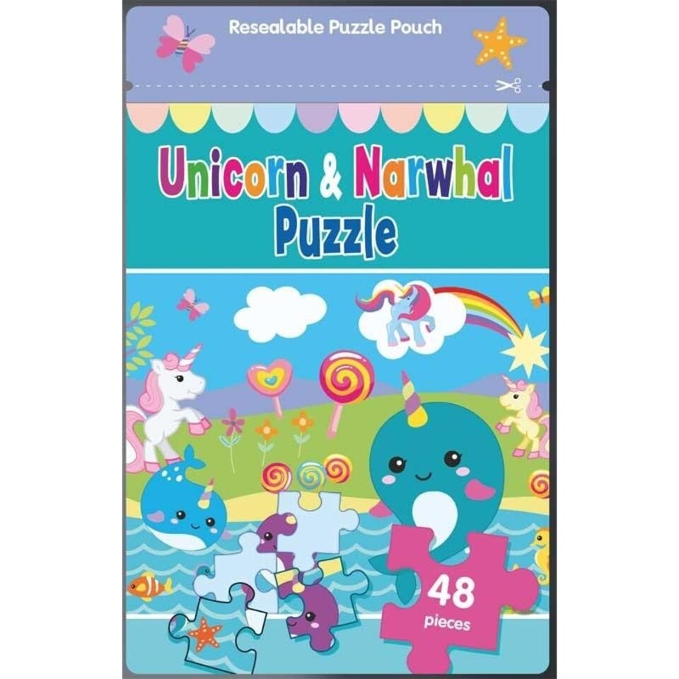 Unicorns & Narwhals Jigsaw Puzzle - Multicoloured - One Size