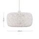 image 7 of ValueLights Bjorn Doughnut White Rattan Twine Pendant Shade | White