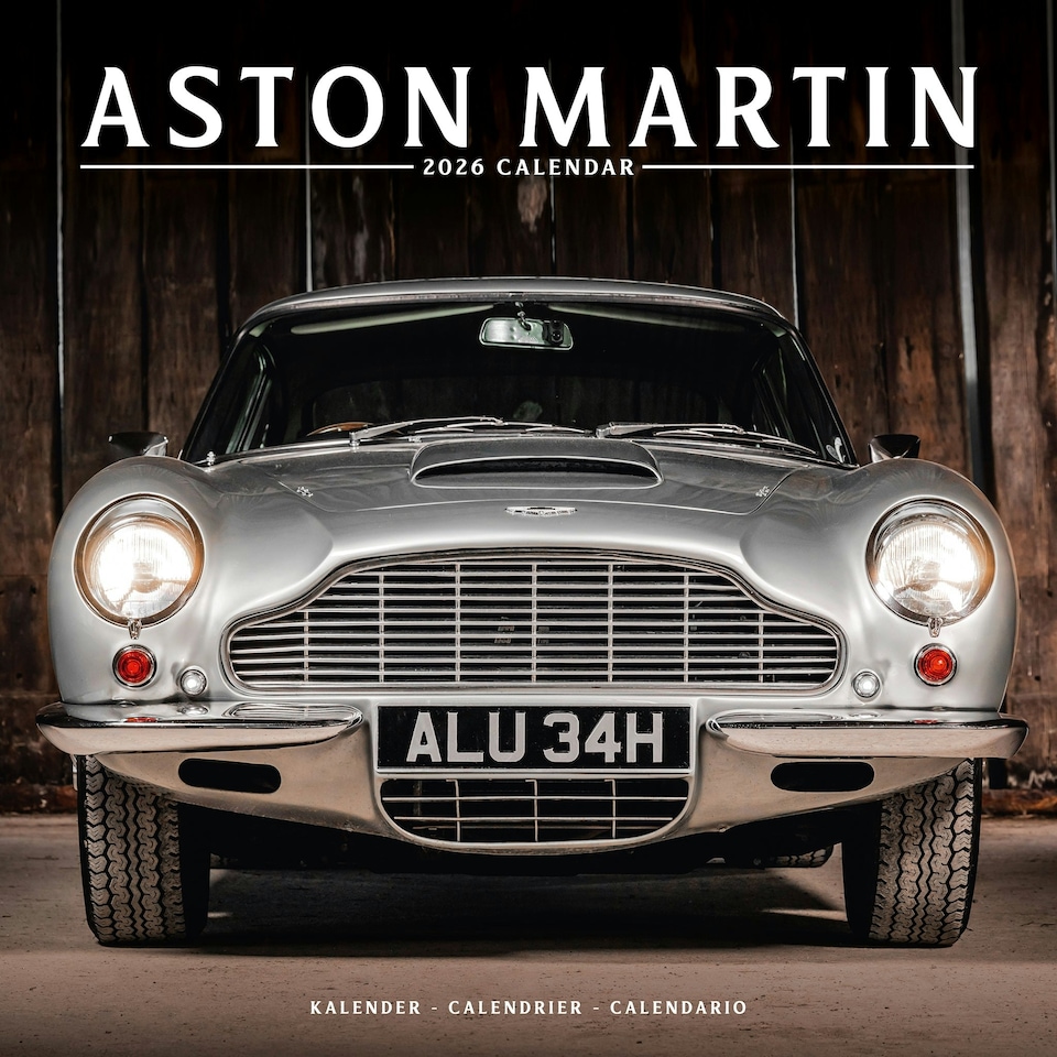image 1 of Aston Martin 2026 Calendar | Square Wall Calendar | Car Enthusiast Gift | Plastic Free Packaging | by Avonside Publishing