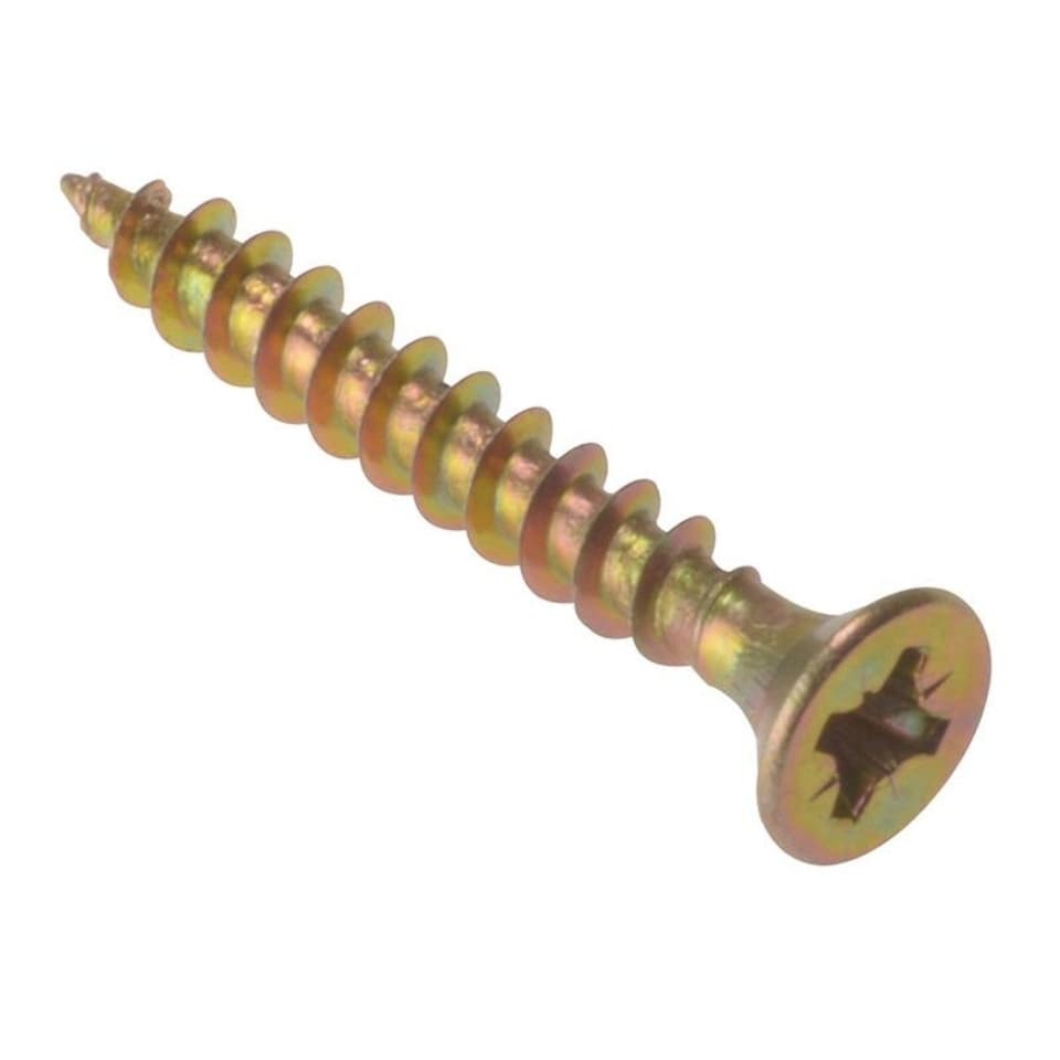 Forgefix Multi-purpose Screws, Pozi, Csk, Zyp - Multi Colour - 3.5 x 13mm