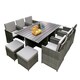 image 1 of HESTIA Rattan Dining Set 10 Seater Cube for Garden Patio