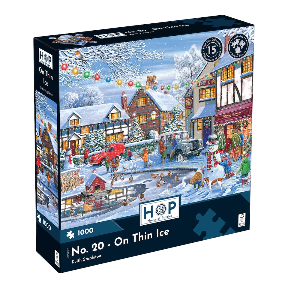 image 1 of The House of Puzzles, No.20 - On Thin Ice - 1000 Piece Jigsaw Puzzle