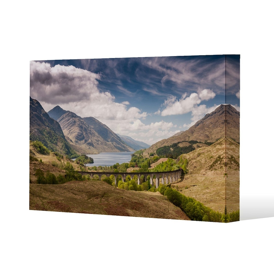 image 1 of The Glenfinnan Viaduct (Canvas Print) 127 x 101 x 4cm