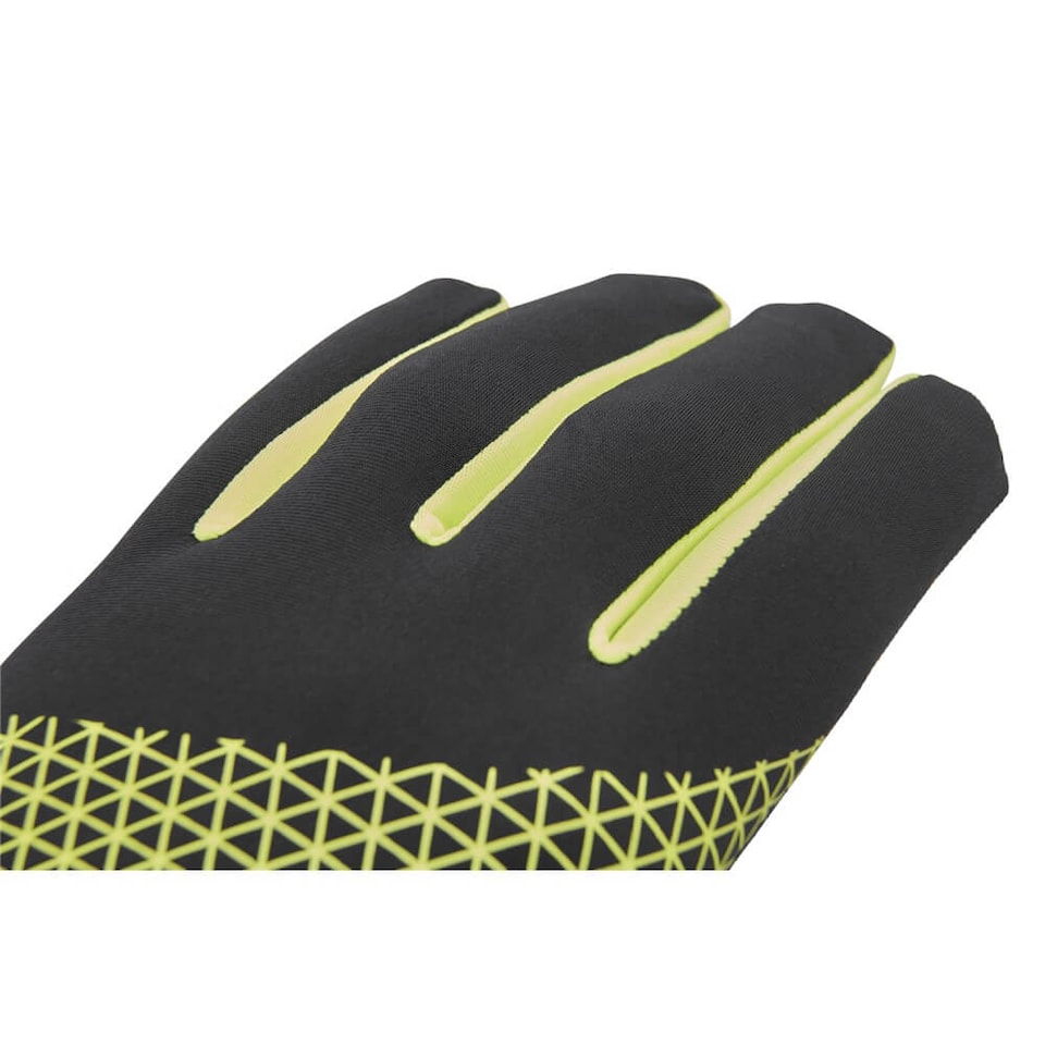 image 1 of Reebok Running Gloves — Black XL with Smart Touch Tech & Reflective Detail | Black | BLACK | XL