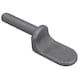 image 1 of 12.5mm Weld On Gudgeon Tailboard Hinge Pin for Trucks Trailers Self Colour 1pc Grey