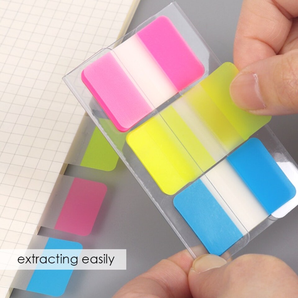 image 1 of Pack of 45 PET Sticky Index Page Markers 25 x 38mm