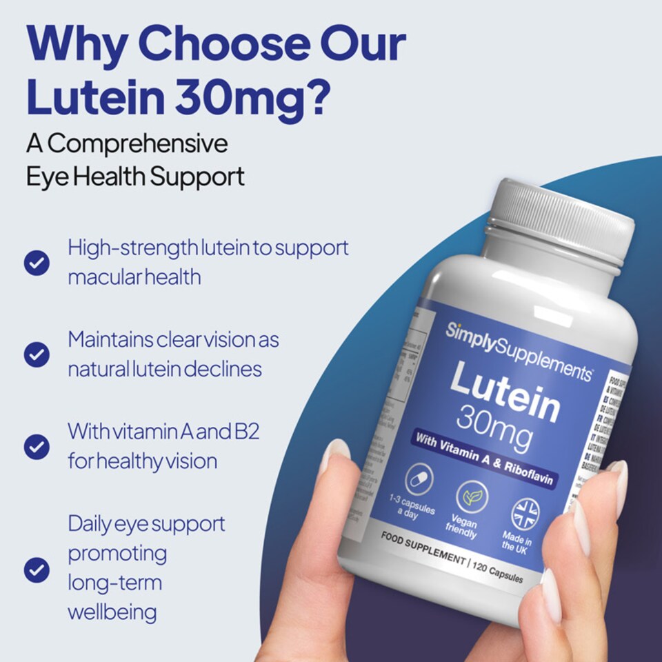 image 1 of Lutein 30mg - 120 Capsules