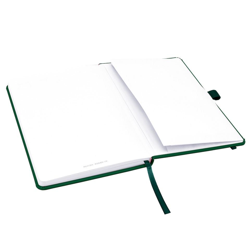 image 1 of Notes London A5 Blanco Unlined Plain Page Notebook Green