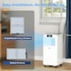 image 8 of HOMCOM 10000 BTU Mobile Air Conditioner Indoor Portable AC Unit w/ RC, White