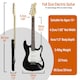 image 8 of 3rd Avenue Full Size Electric Guitar Red