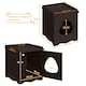 image 3 of Yaheetech Indoor Cat Litter Box Furniture Enclosure N/A | Espresso | One Size