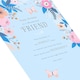 image 6 of Pink & Blue Floral Design Friend Birthday Card