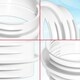 image 9 of SPARES2GO Vent Outlet Hose Connector Coupler Threaded Air Con Cooker Hood Hydroponics Duct Pipe Extension Ring (5" / 5.9") White