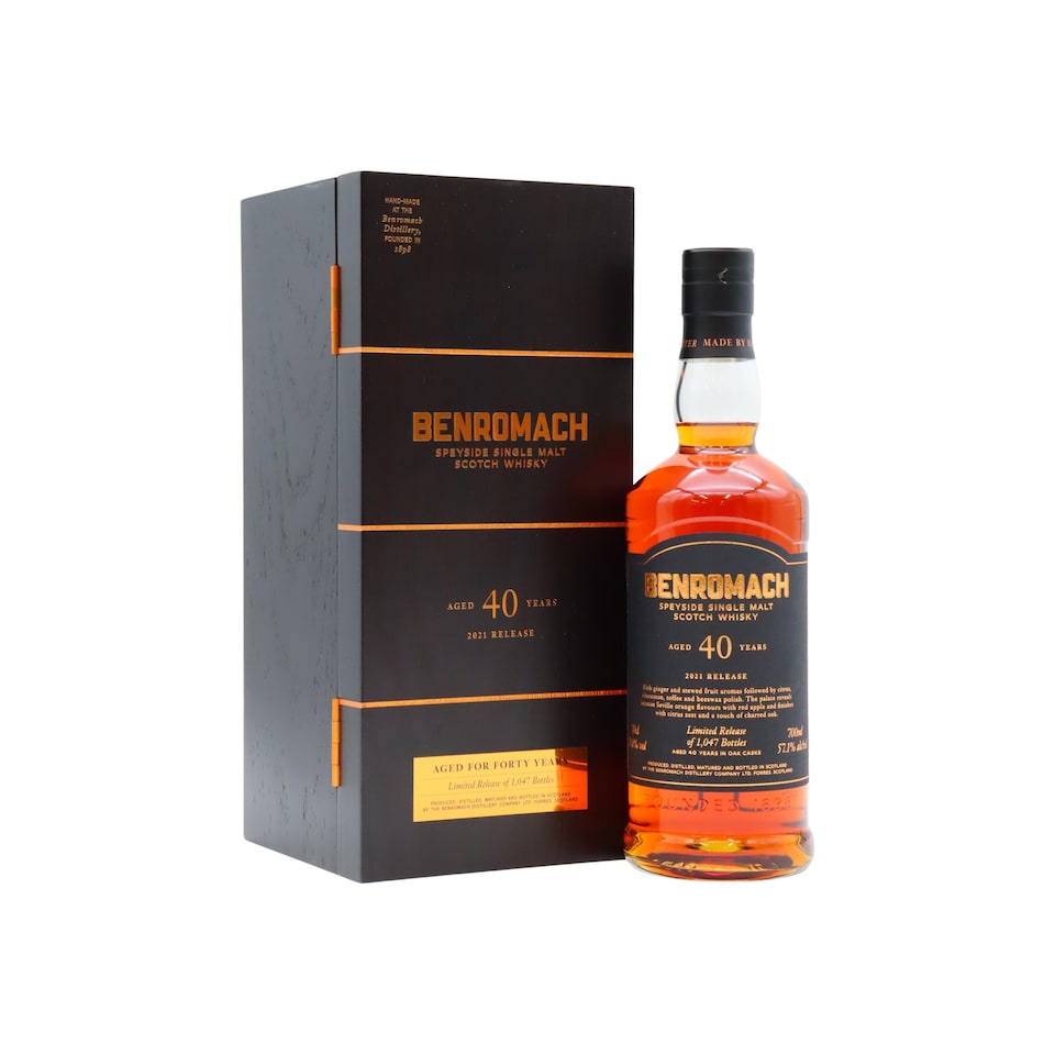 Benromach - Cask Strength 2021 Release Single Malt Scotch 1981 40 year old Whisky