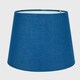 image 2 of ValueLights Modern Small Tapered Table Floor Lamp Light Shade With Blue Fabric Finish
