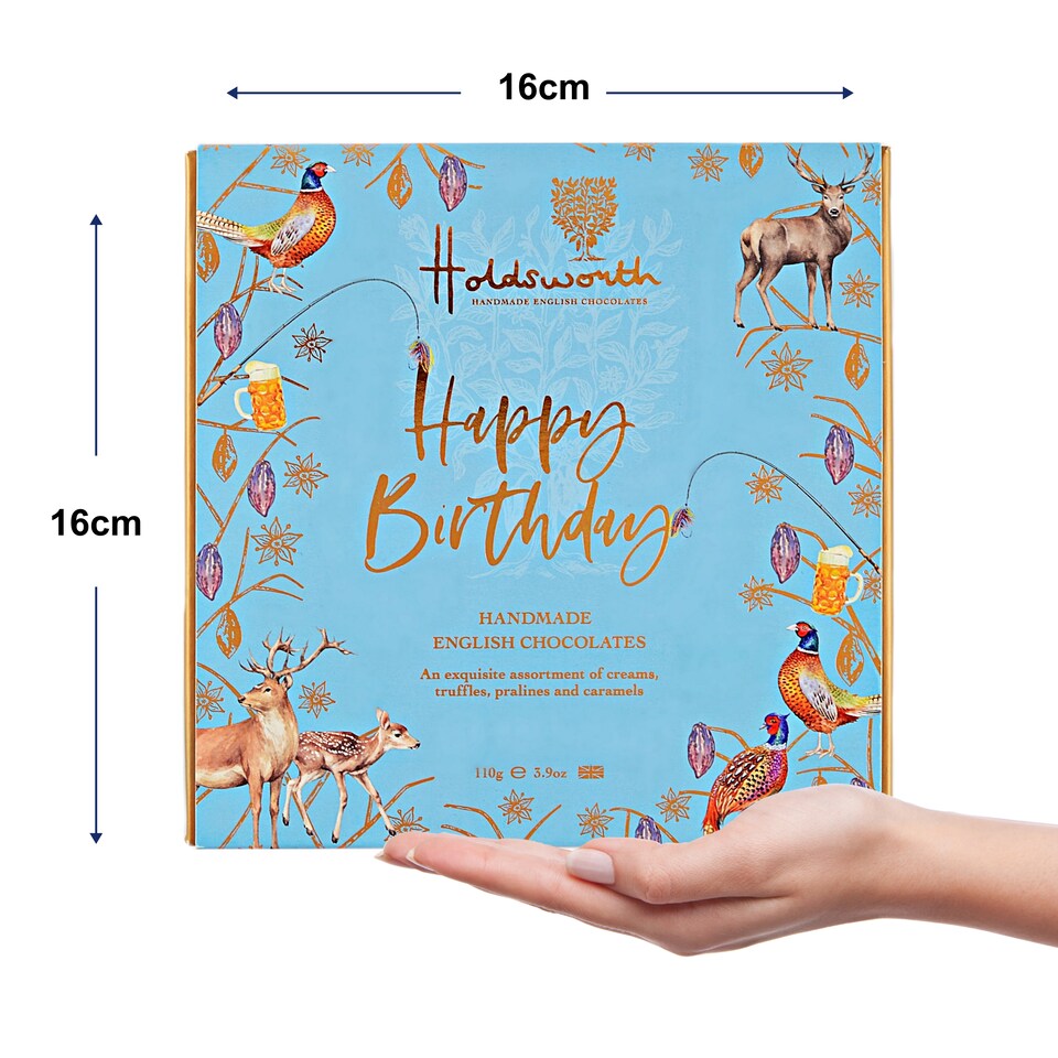 image 1 of Holdsworth Chocolates Happy Birthday Blue Box 110g