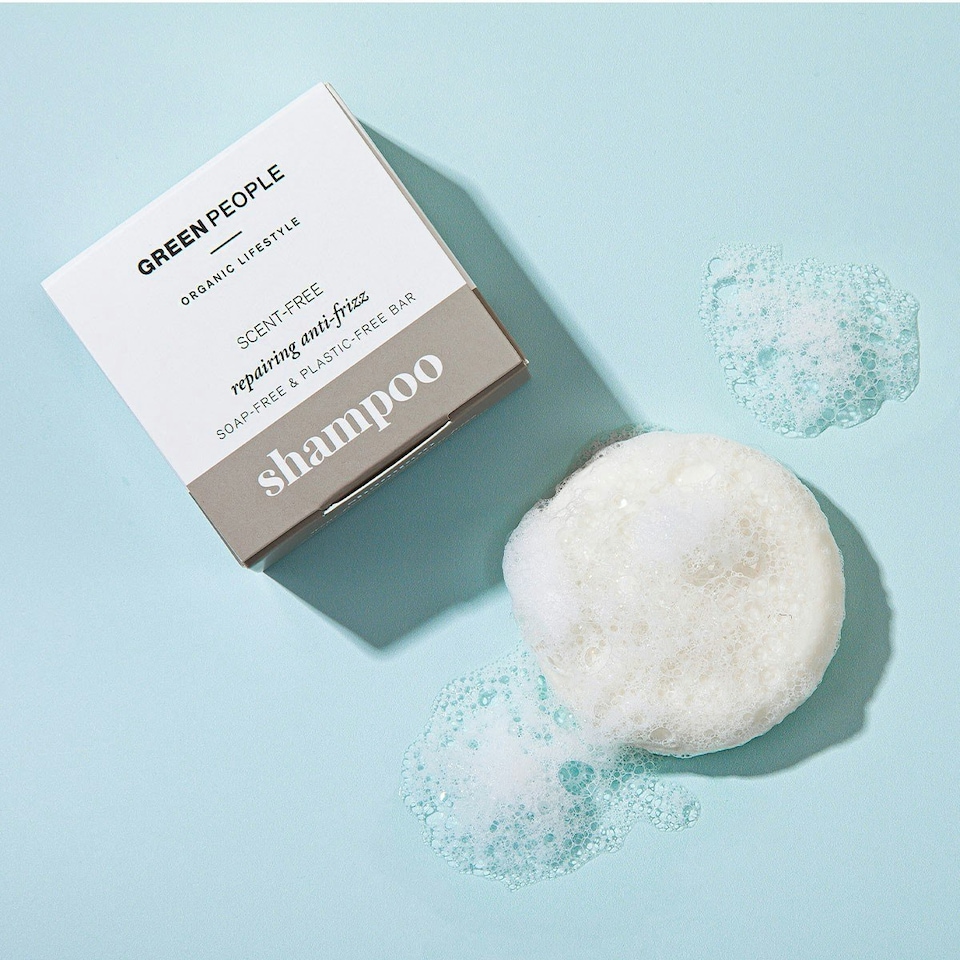 image 1 of Green People Scent Free Shampoo Bar Ultra Gentle Vegan 50g