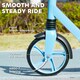image 4 of AIYAPLAY Kids Scooter, Foldable Kick Scooter w/ Adjustable Handlebar, Blue Blue