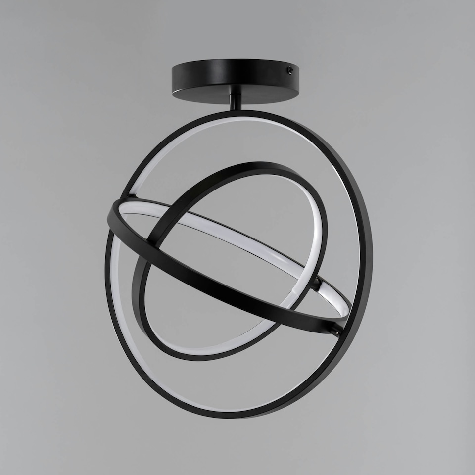 image 1 of BHS Ingel LED Ceiling Light | Black | Satin Black | 1