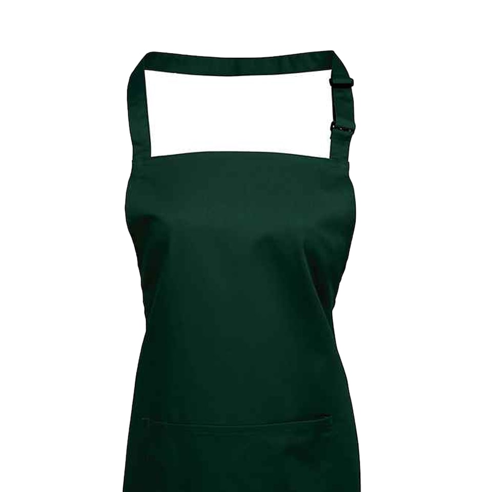 image 1 of Premier Unisex Adult Colours Pocket Full Apron | Green | Bottle Green | One Size | 1